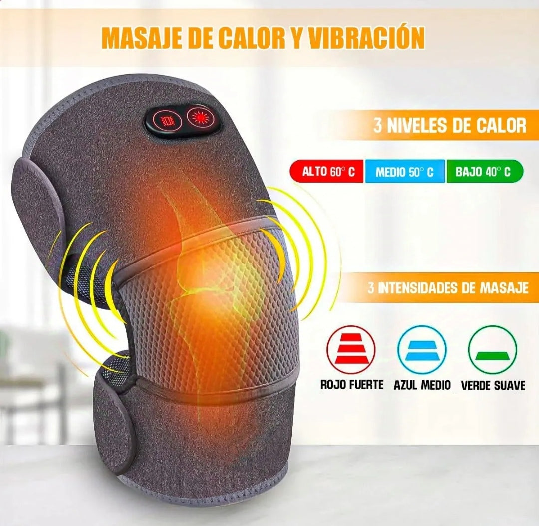 🔥 Masajeador de rodillas con calor y vibración