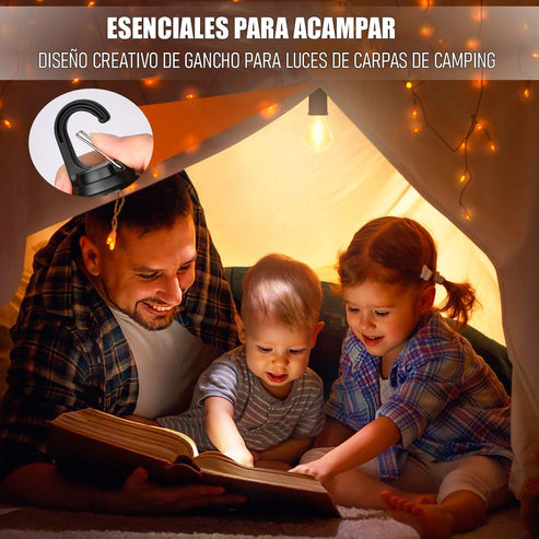 ⚡ Pack Doble: 2 Ampolletas Solares para apagones y aventuras
