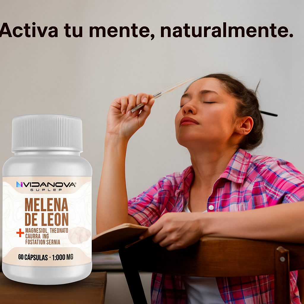 🧠 El suplemento que transforma tu mente y tu día - melena de león 60 cápsulas
