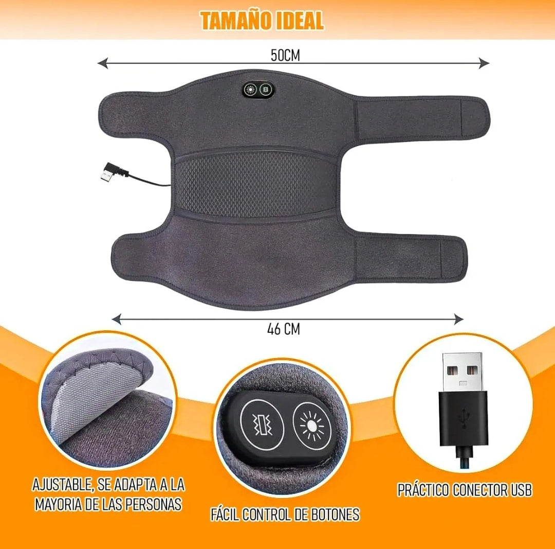 🔥 Masajeador de rodillas con calor y vibración