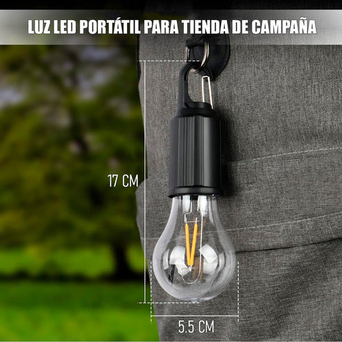 ⚡ Pack Doble: 2 Ampolletas Solares para apagones y aventuras