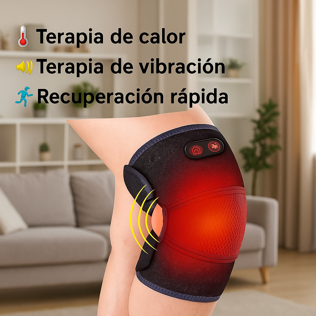 🔥 Masajeador de rodillas con calor y vibración