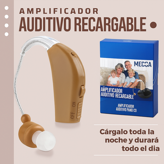 Escucha+ Pro – Amplificador Auditivo Recargable