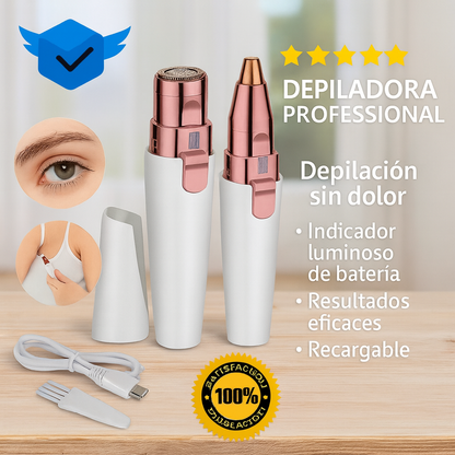 Depiladora Facial SIN DOLOR | Recargable, Discreta y Efectiva